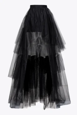 Jupes|PINKO Jupe En Tulle Noir Limousine