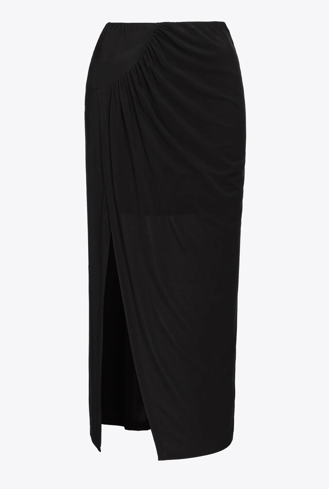 Jupes|PINKO Jupe Midi En Jersey Fluide Noir Limousine