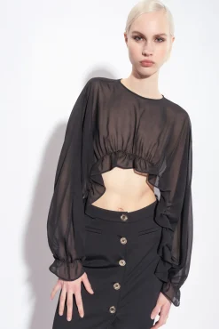 Jupes|PINKO Jupe Mi-Longue Boutonnee Noir Limousine