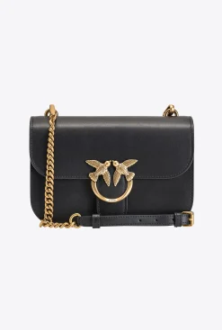 Sacs À Bandoulière|PINKO Love Bag Bell Simply Noir-Vieil Or
