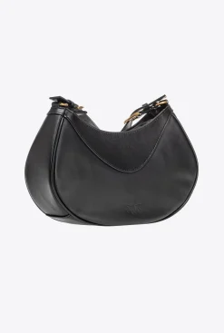 Sacs À Bandoulière|PINKO Love Bag Bon Bon Crossbody En Cuir Noir-Vieil Or