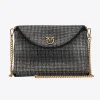 Sacs De Soirée|PINKO Love Bag Soft Envelope Full Strass Noir-Vieil Or