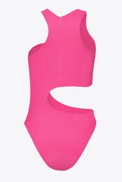 Maillots De Bain|PINKO Maillot De Bain Une Piece A Decoupes Violet Fuchsia