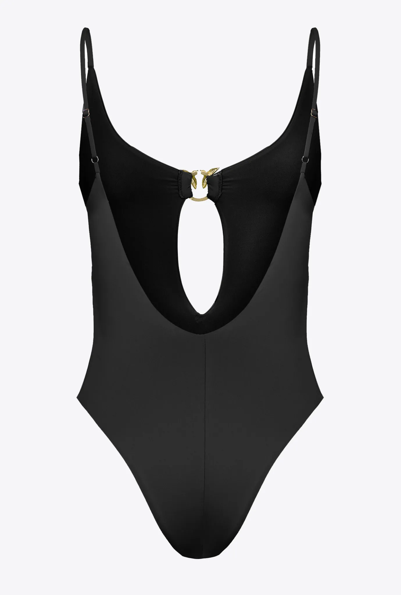 Maillots De Bain|PINKO Maillot De Bain Une Piece A Boucle Love Birds Noir Limousine