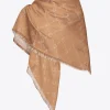 Écharpes|PINKO Maxi Echarpe Monogram Beige/Ecru