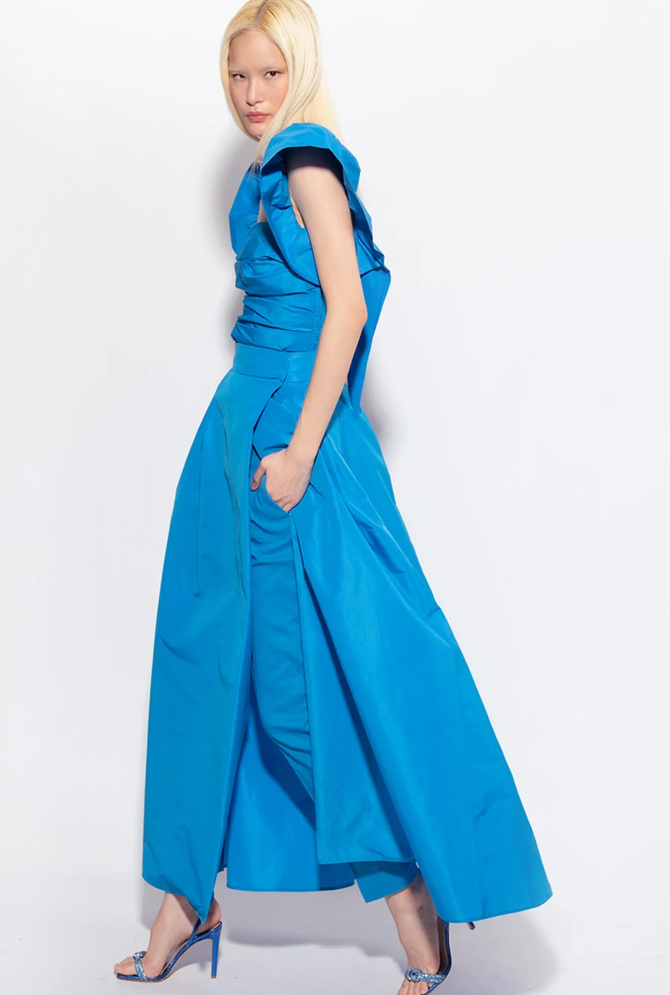 Jupes|PINKO Maxi Jupe Elegante Bleu Directoire