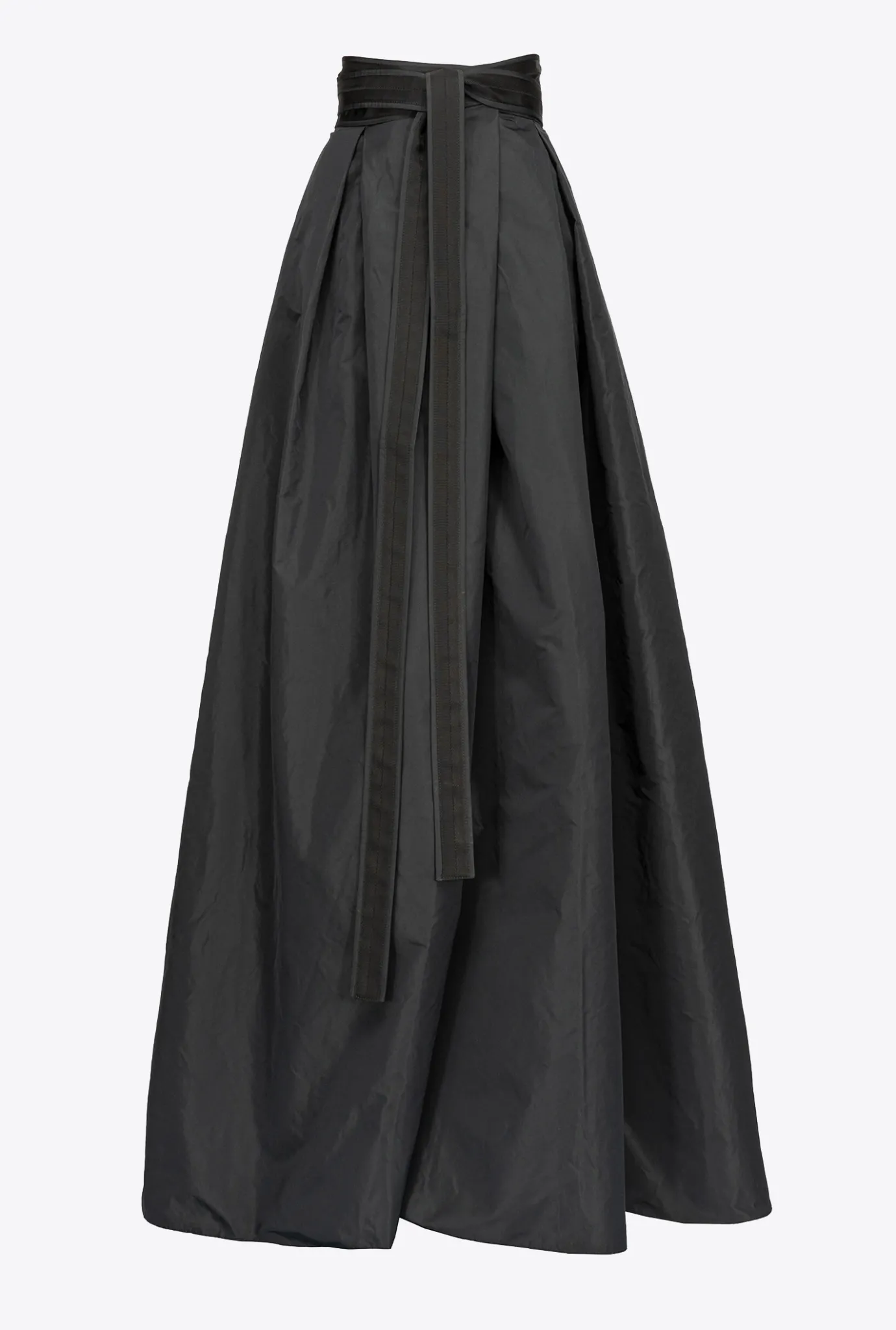 Jupes|PINKO Maxi-Jupe En Taffetas Noir Limousine