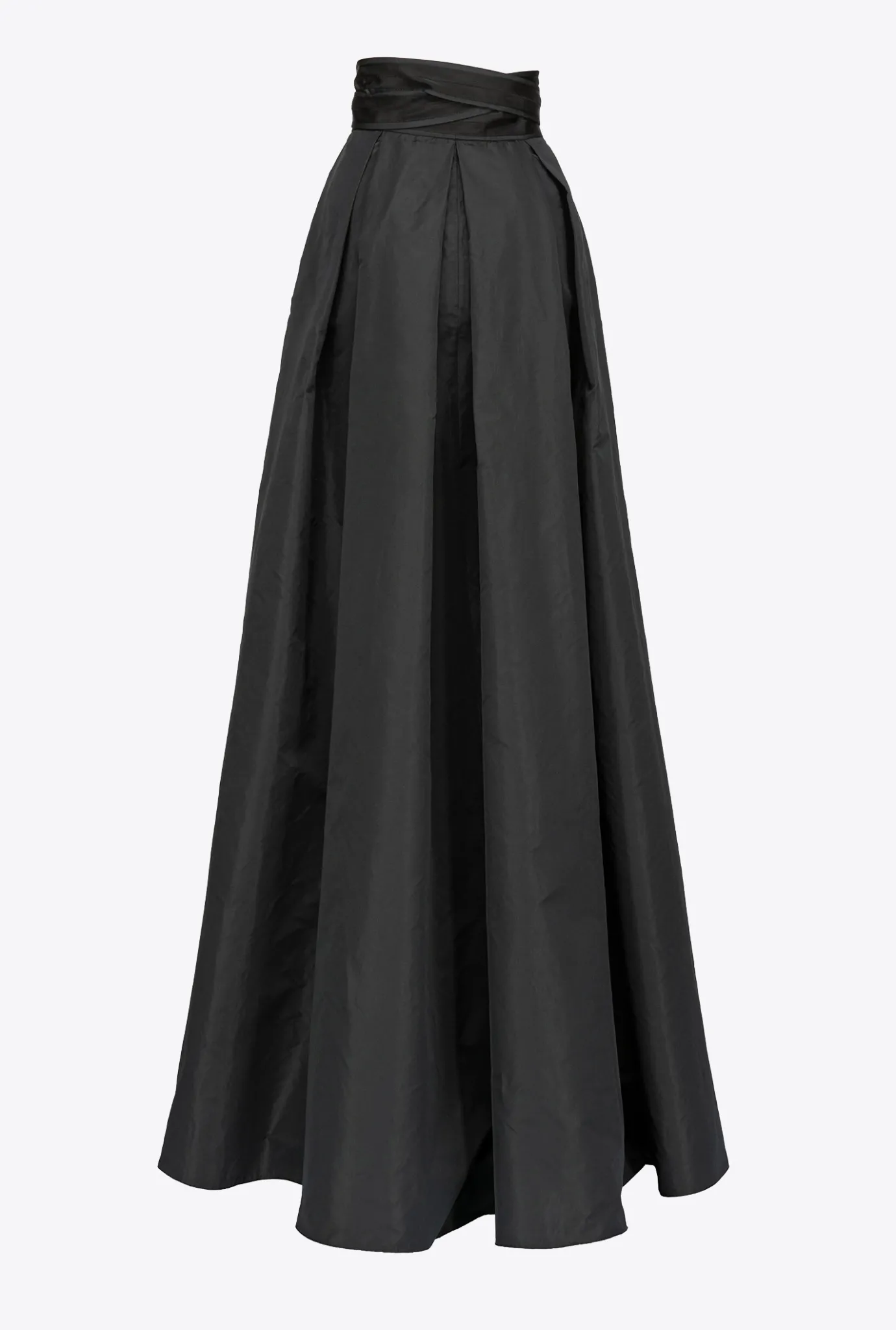 Jupes|PINKO Maxi-Jupe En Taffetas Noir Limousine