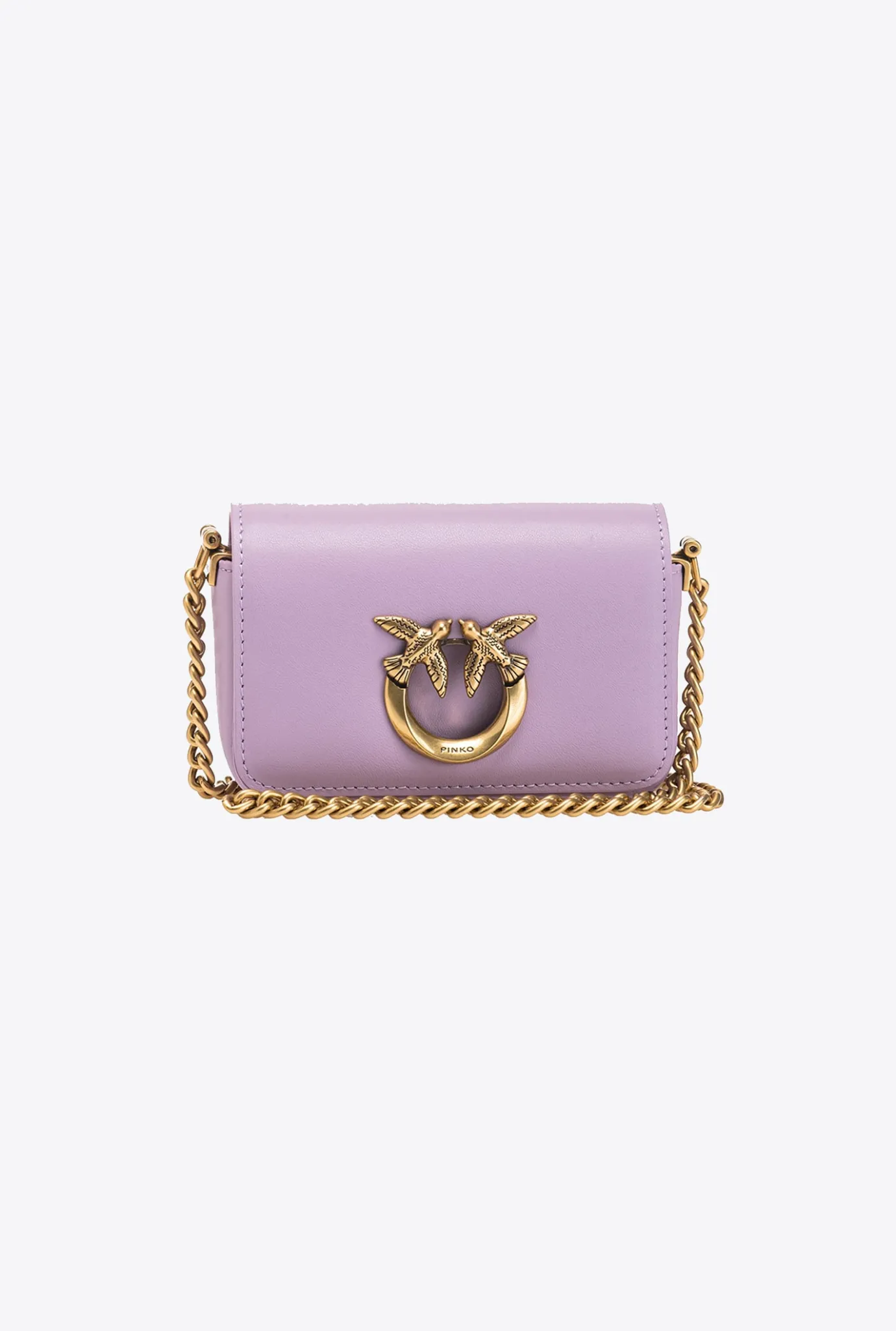 Micro Love Bag|PINKO Micro Love Bag Click Simply Iris-Or Antique