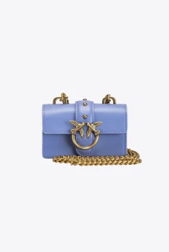Sacs À Bandoulière|PINKO Micro Love Bag Icon Simply Lavande-Or Antique