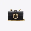 Sacs À Bandoulière|PINKO Micro Love Bag Icon Simply Noir-Vieil Or