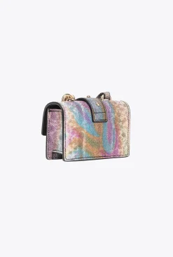 Sacs De Soirée|PINKO Micro Love Bag One En Reptile Multicolore Galleria Multicolore-Or Brillant