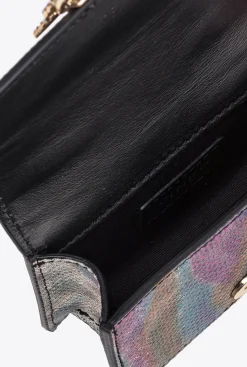 Sacs De Soirée|PINKO Micro Love Bag One En Reptile Multicolore Galleria Multicolore-Or Brillant
