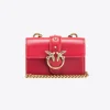 Sacs À Bandoulière|PINKO Micro Love Bag One Simply Rouge Grenat-Or Antique