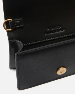 Sacs À Bandoulière|PINKO Micro Love Bag One Simply Noir-Vieil Or