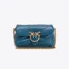 Sacs À Bandoulière|PINKO Micro Love Bag Puff Sarcelle-Or Antique
