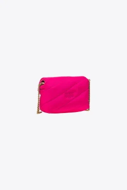 Sacs À Bandoulière|PINKO Micro Love Bag Puff Recycled Rose Pinko-Or Antique