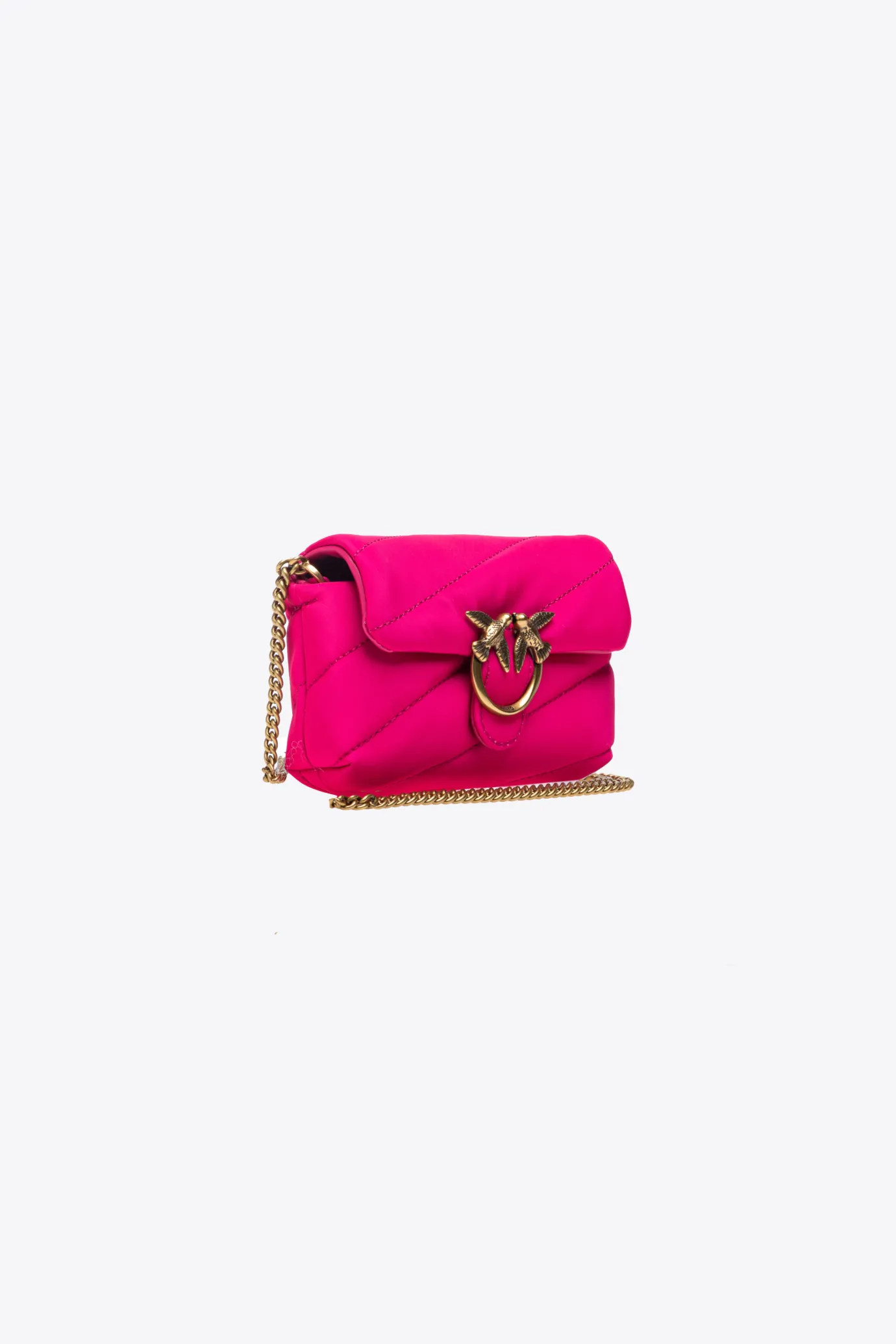 Sacs À Bandoulière|PINKO Micro Love Bag Puff Recycled Rose Pinko-Or Antique