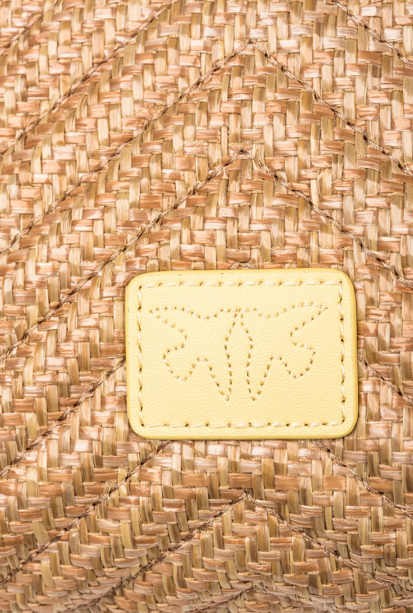 Sacs Portés Épaule|PINKO Mini Lady Love Bag Puff Avec Fleur En Organza Jaune-Raphia-Or Antique