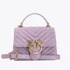 Sacs À Main|PINKO Mini Love Bag A Anse Superieure Light Suede Iris-Or Antique