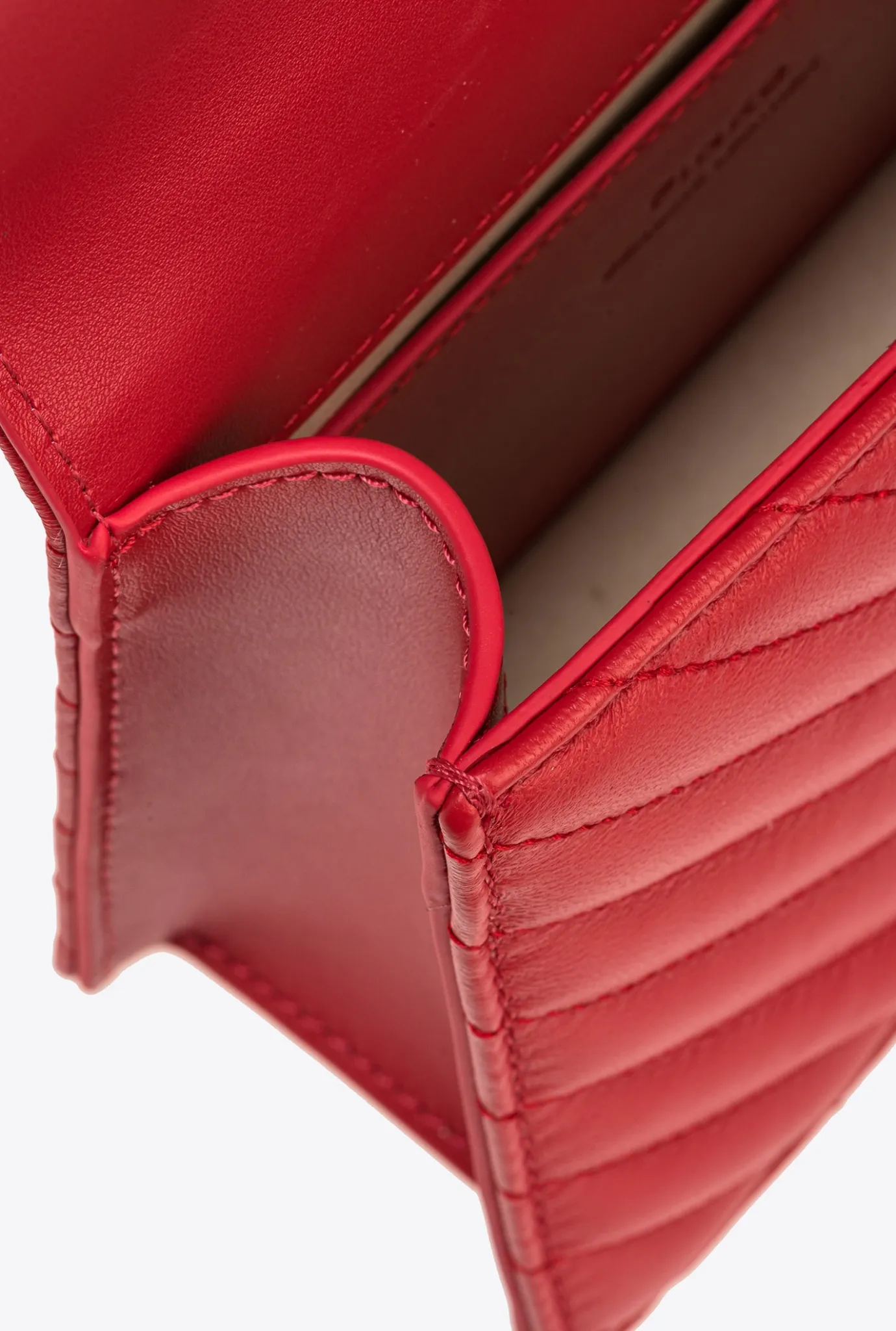 Sacs À Main|PINKO Mini Love Bag A Anse Superieure V Quilt Rouge-Or Antique