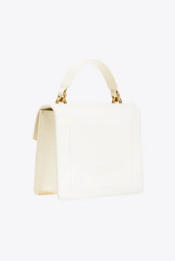 Sacs À Bandoulière|PINKO Mini Love Bag A Anse Superieure Simply Blanc+Blanc-Or Antique