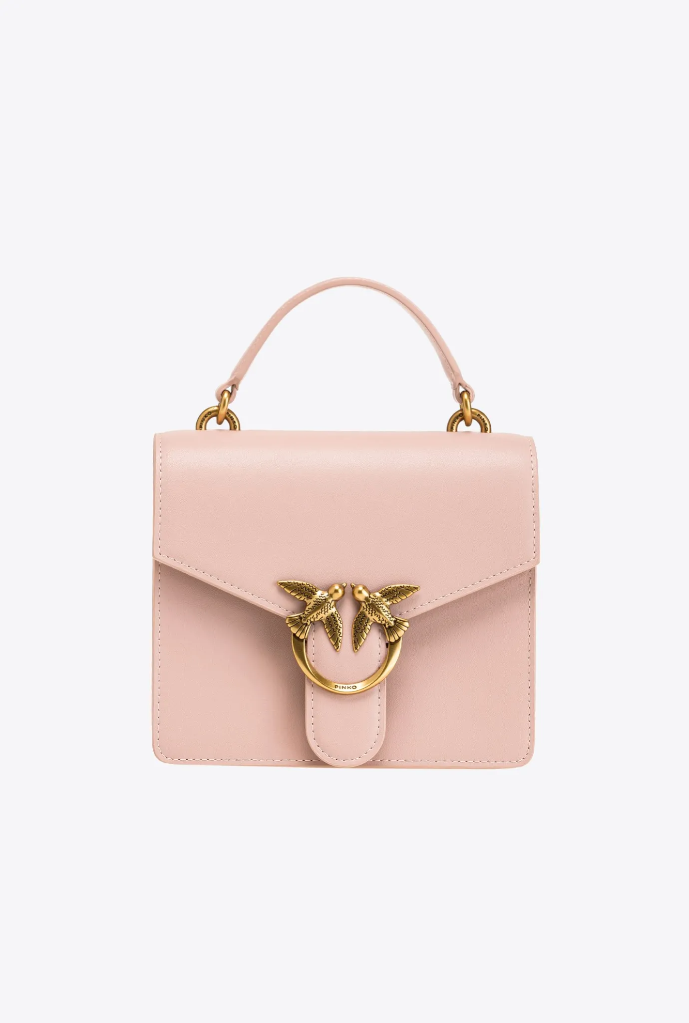Sacs À Main|PINKO Mini Love Bag A Anse Superieure Simply Rose/Rose Poudre-Or Antique