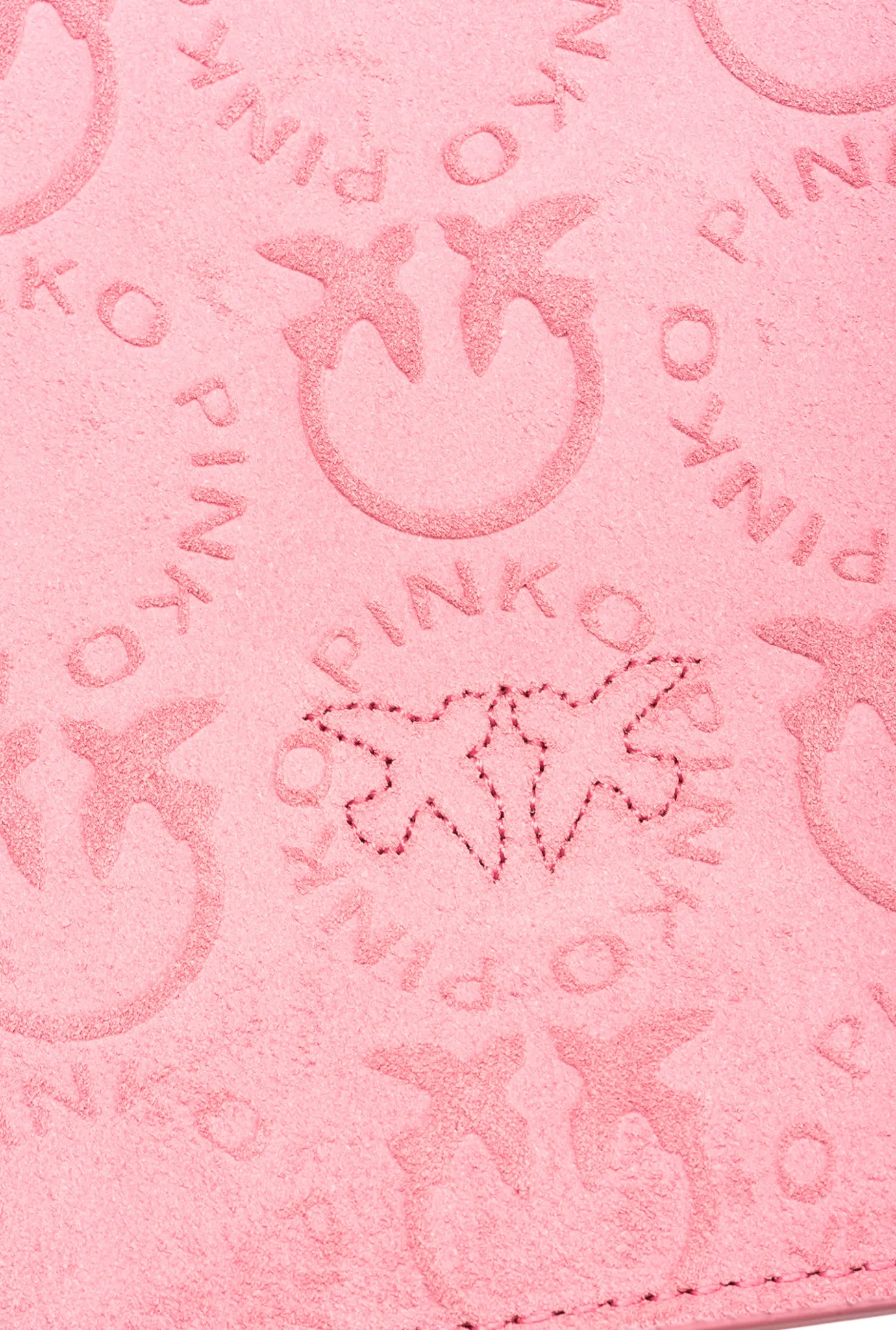 Sacs À Bandoulière|PINKO Mini Love Bag A Anse Superieure Light Suede Logo Rose Marin-Or Antique