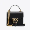Sacs À Main|PINKO Mini Love Bag A Anse Superieure Simply Noir-Vieil Or