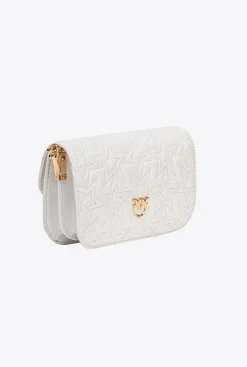 Sacs De Soirée|PINKO Mini Love Bag Bell Etoile Galleria Blanc Brill.-Or Brillant