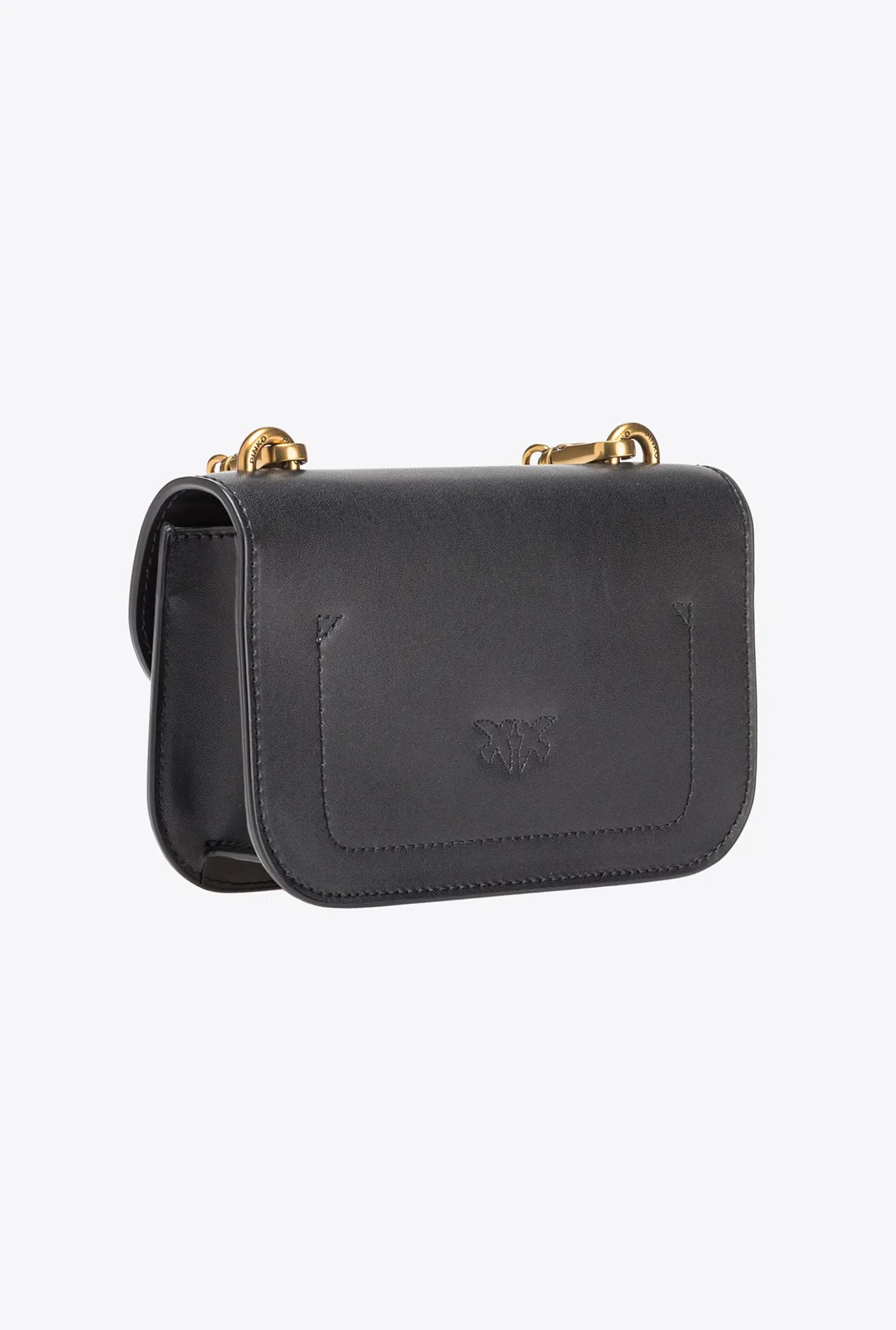 Sacs À Bandoulière|PINKO Mini Love Bag Bell Simply Noir-Vieil Or