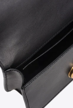 Sacs À Bandoulière|PINKO Mini Love Bag Bell Simply Noir-Vieil Or