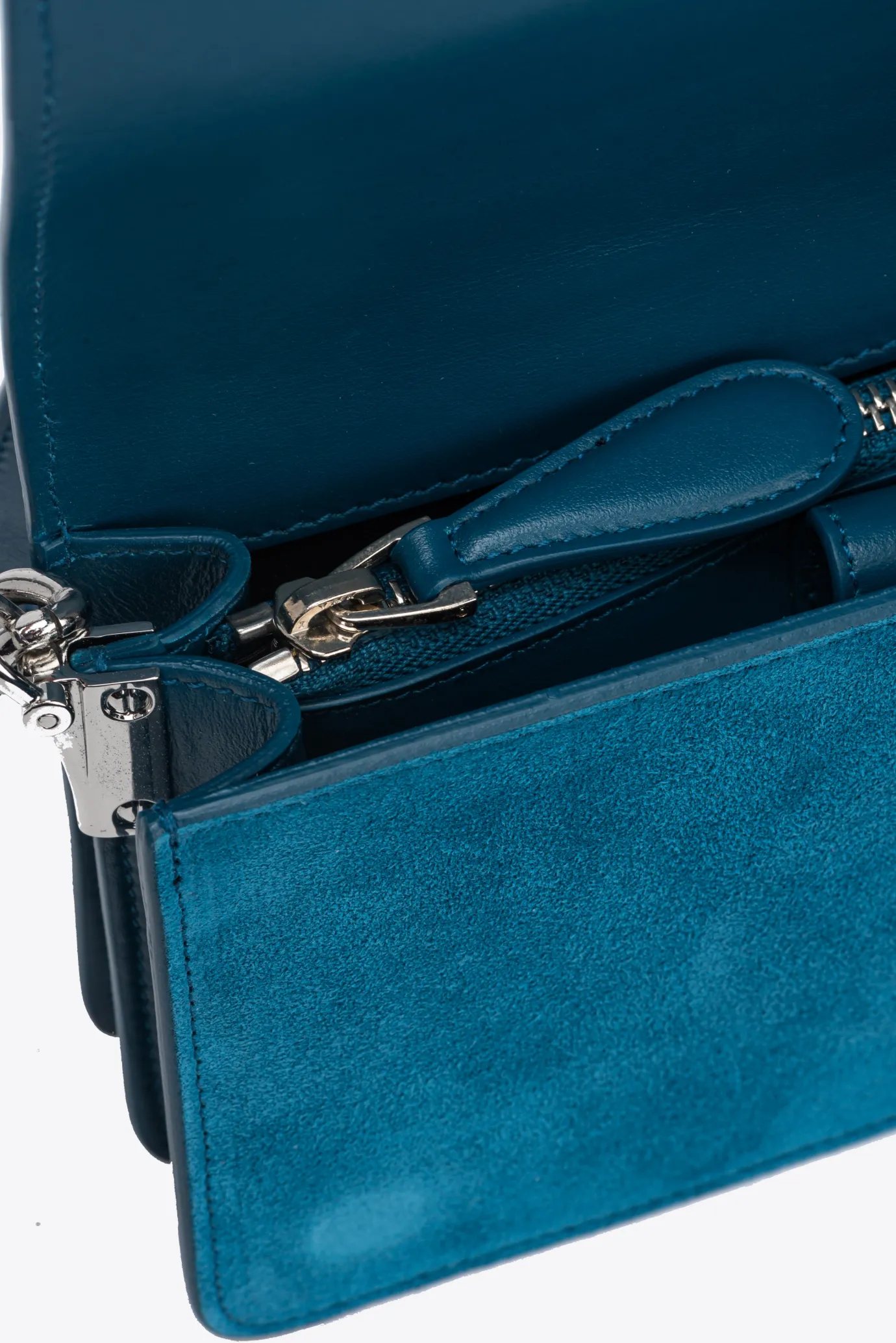 Sacs De Soirée|PINKO Mini Love Bag Click A Strass Galleria Petrole-Nickel Brillant