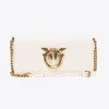Sacs Portés Épaule|PINKO Mini Love Bag Click Baguette Simply Blanc+Blanc-Or Antique