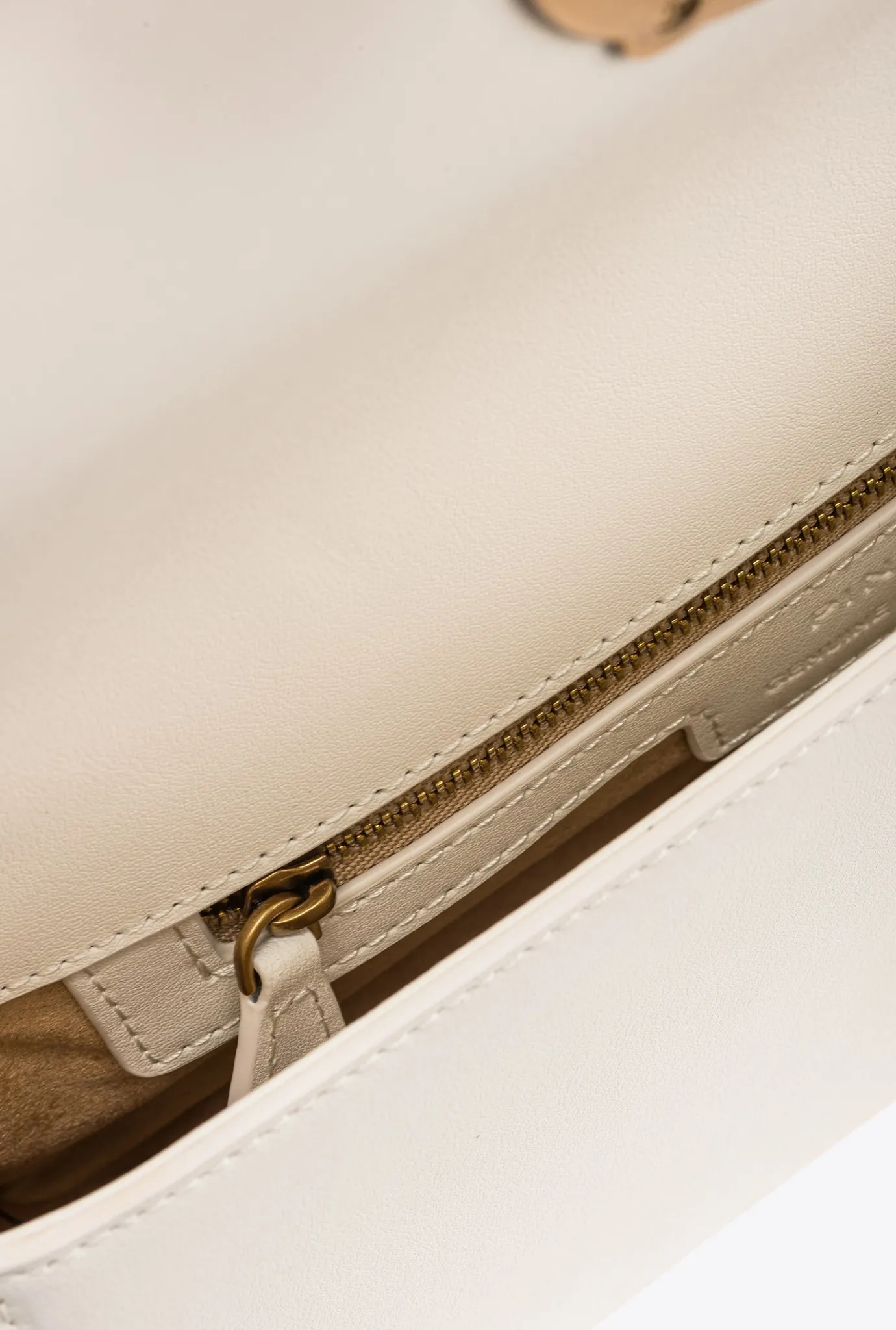 Sacs Portés Épaule|PINKO Mini Love Bag Click Baguette Simply Blanc+Blanc-Or Antique