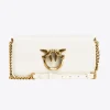 Sacs À Bandoulière|PINKO Mini Love Bag Click Baguette Simply Blanc+Blanc-Or Antique
