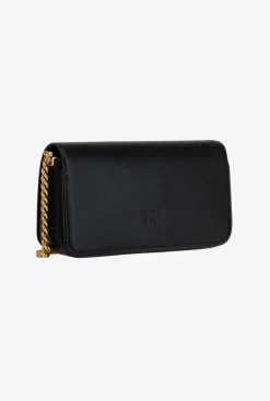 Sacs À Bandoulière|PINKO Mini Love Bag Click Baguette Simply Noir-Vieil Or