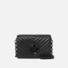 Sacs À Bandoulière|PINKO Mini Love Bag Click Chevron Noir Limousine Color Block