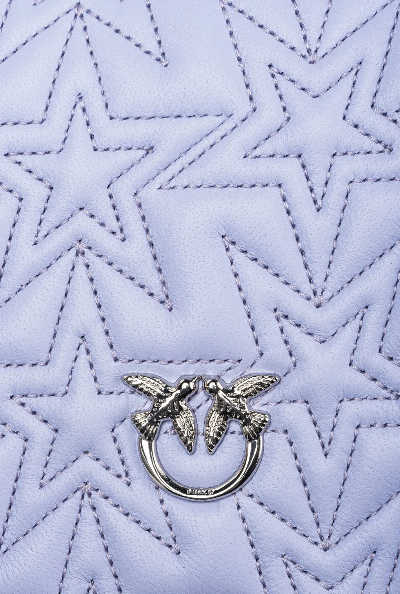 Sacs De Soirée|PINKO Mini Love Bag Click Etoile Galleria Indigo-Nickel Brillant