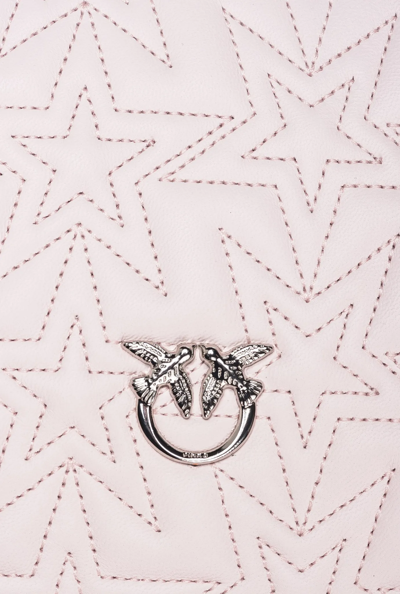 Sacs De Soirée|PINKO Mini Love Bag Click Etoile Galleria Rose Orchidee-Nickel Brillant
