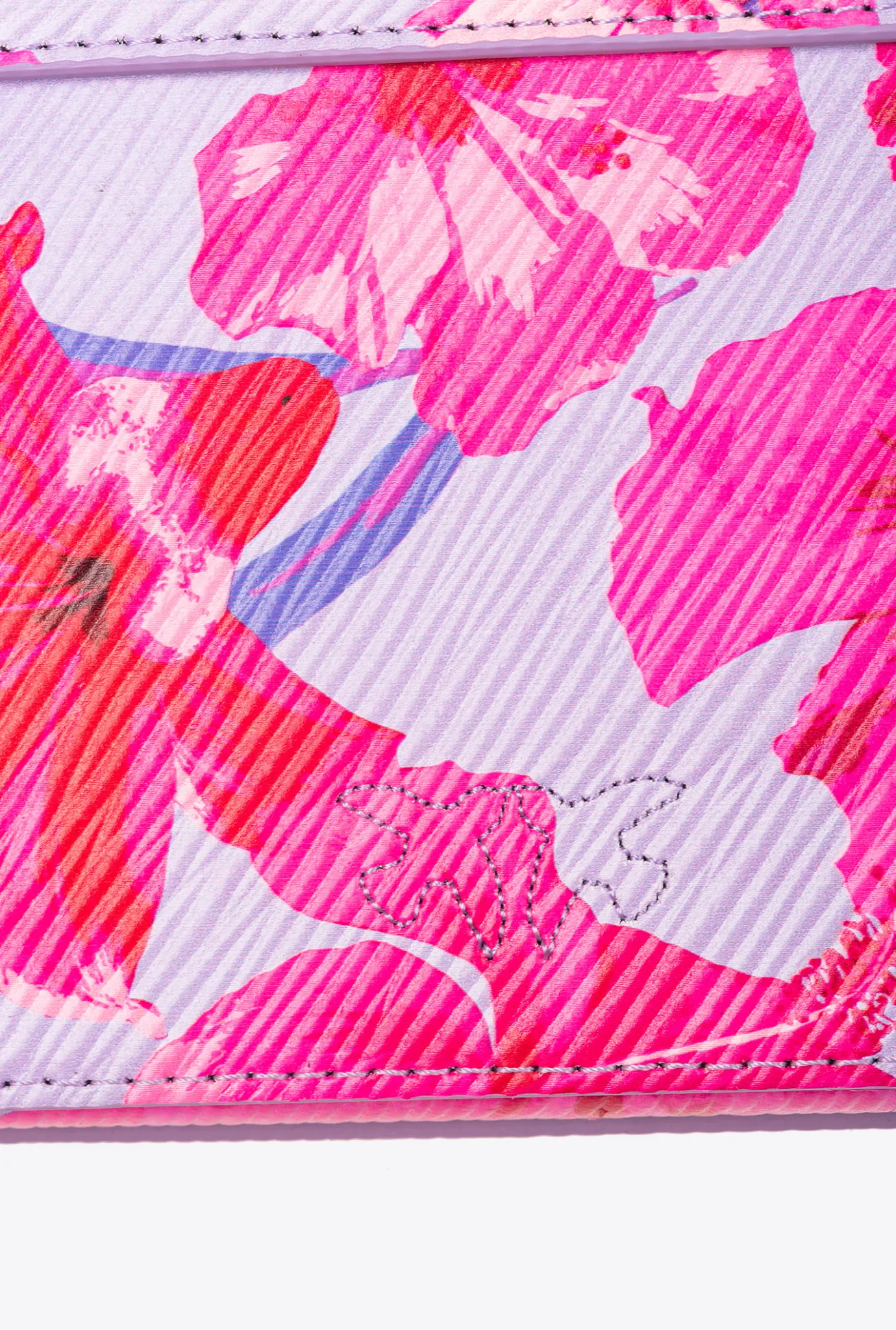 Sacs À Main|PINKO Mini Love Bag Click Exagon Fleurs Tropicales Lilas/Rose Clair/Fuchsia-Or Antique