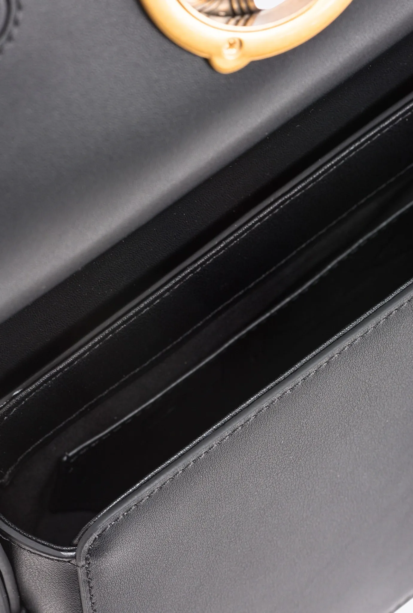 Sacs À Main|PINKO Mini Love Bag Click Exagon Simply Noir-Vieil Or