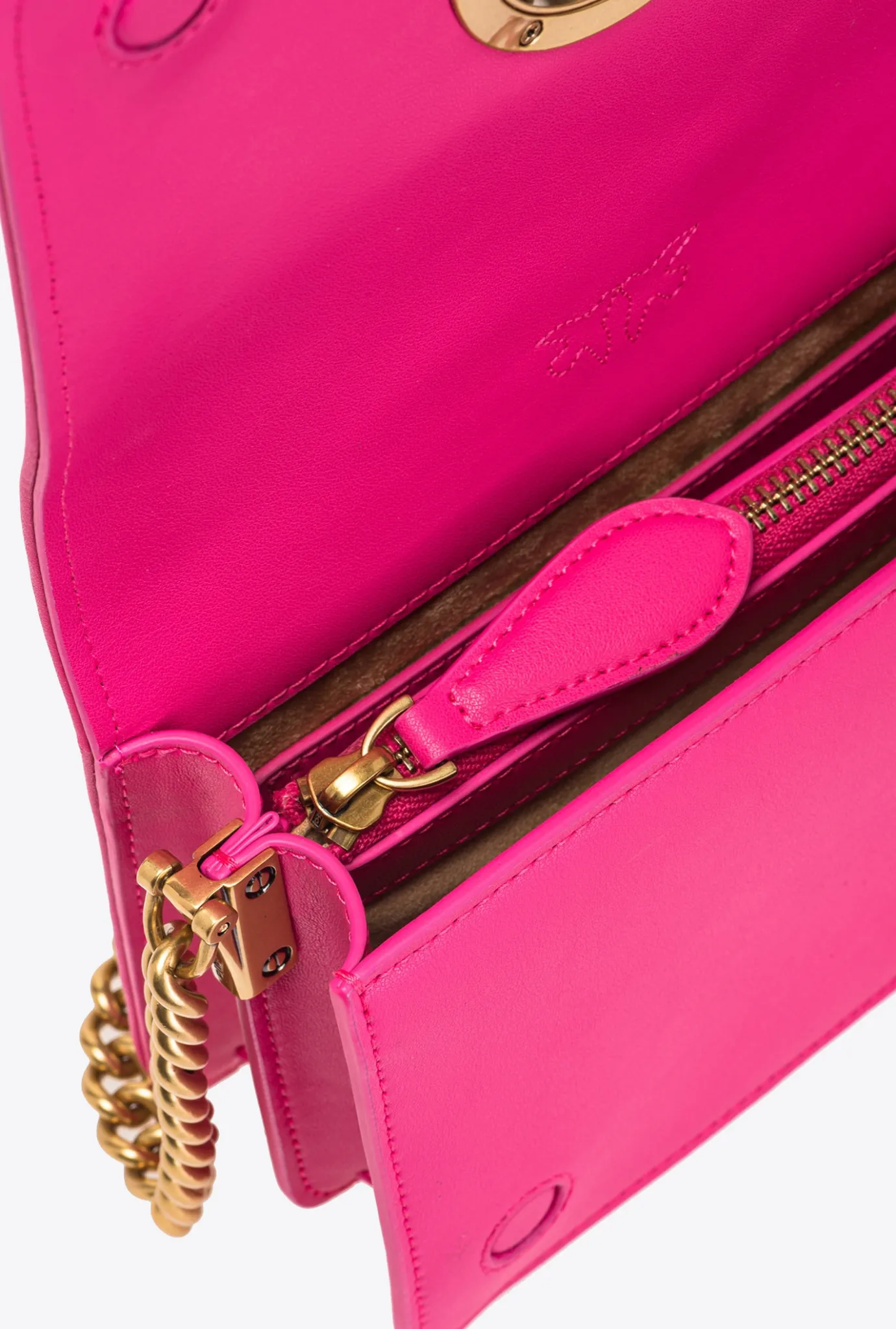 Sacs De Soirée|PINKO Mini Love Bag Click Full Strass Rose Pinko-Or Antique