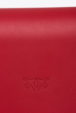 Sacs À Bandoulière|PINKO Mini Love Bag Click Simply Rouge Grenat-Or Antique