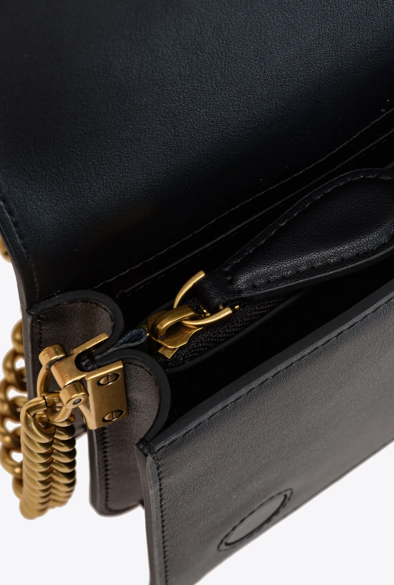 Sacs À Bandoulière|PINKO Mini Love Bag Click Simply Noir-Vieil Or