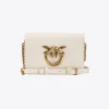 Sacs À Bandoulière|PINKO Mini Love Bag Click Simply Blanc+Blanc-Or Antique