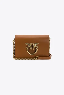 Sacs À Bandoulière|PINKO Mini Love Bag Click Simply Cognac-Or Antique