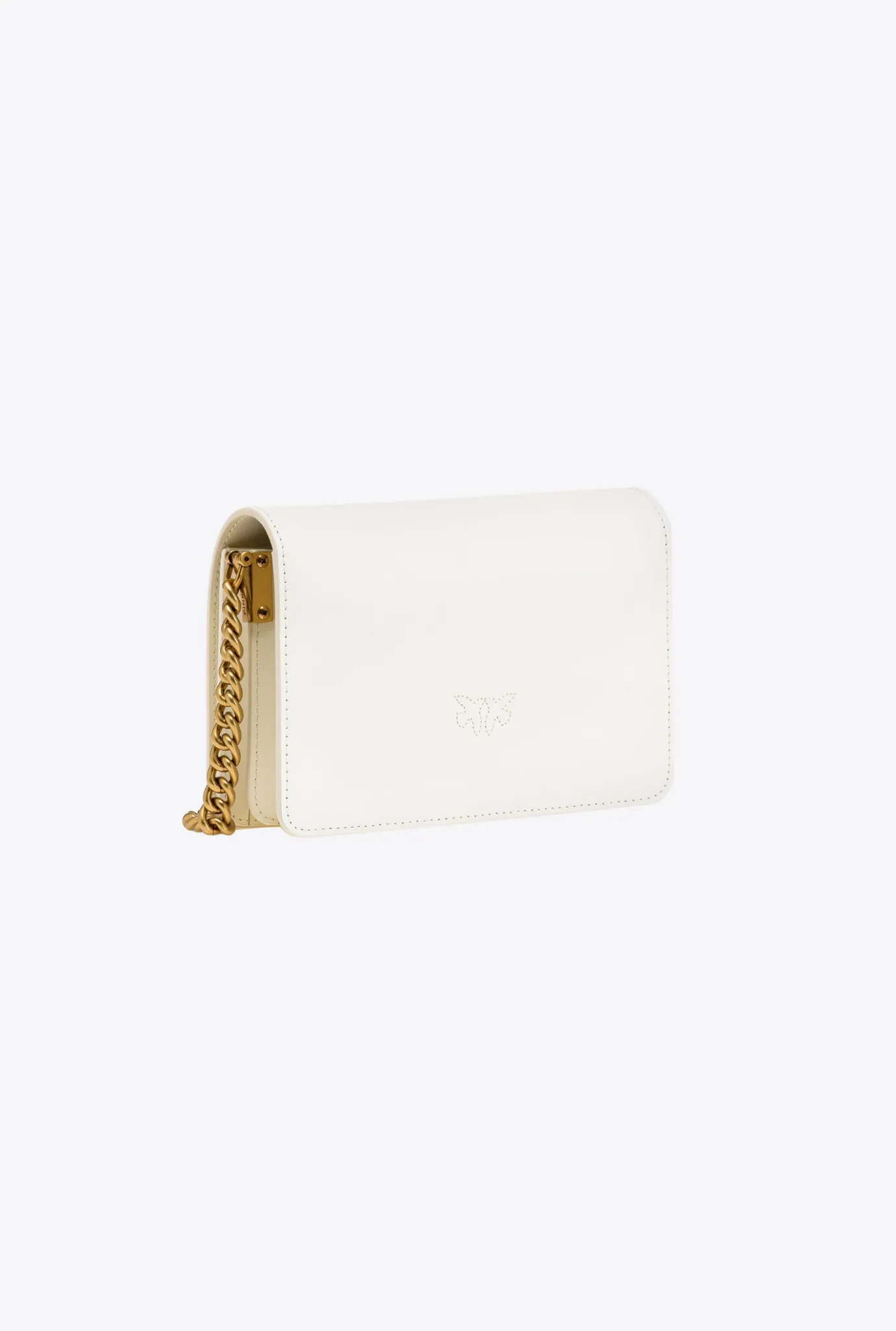 Sacs À Bandoulière|PINKO Mini Love Bag Click Simply Blanc+Blanc-Or Antique