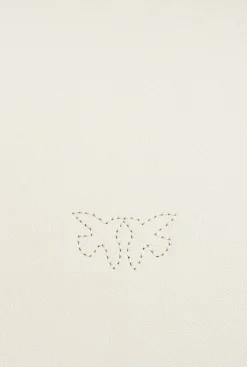 Sacs À Bandoulière|PINKO Mini Love Bag Click Simply Blanc+Blanc-Or Antique
