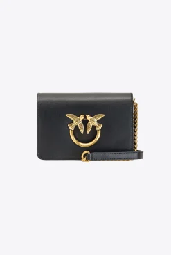 Sacs À Bandoulière|PINKO Mini Love Bag Click Simply Noir-Vieil Or